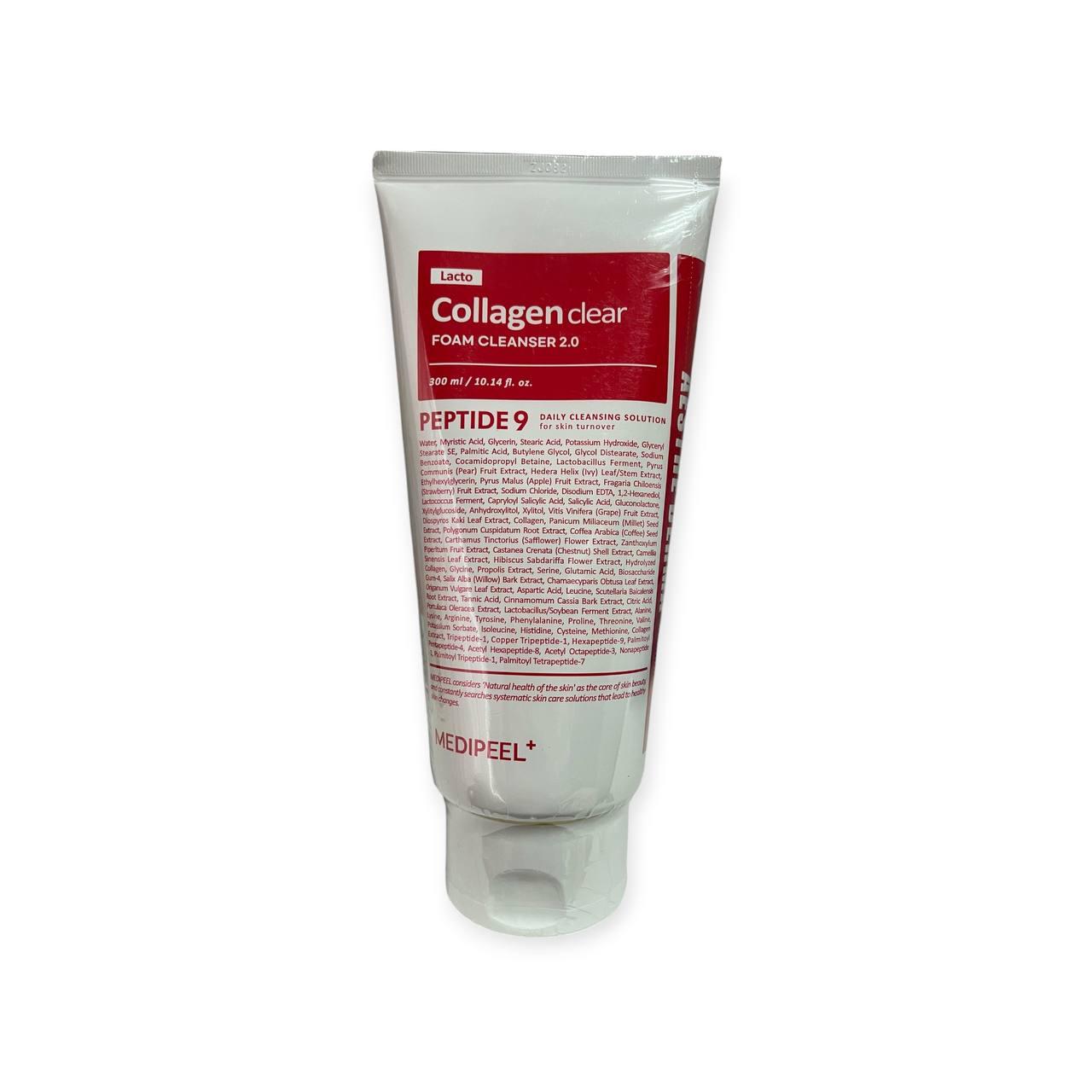 Пенка для очищения лица с коллагеном и лактобактериями Medi-Peel Red Lacto Collagen Clear 300 мл Пенка для очищения лица с коллагеном и лактобактериями Medi-Peel Red Lacto Collagen Clear 300 мл