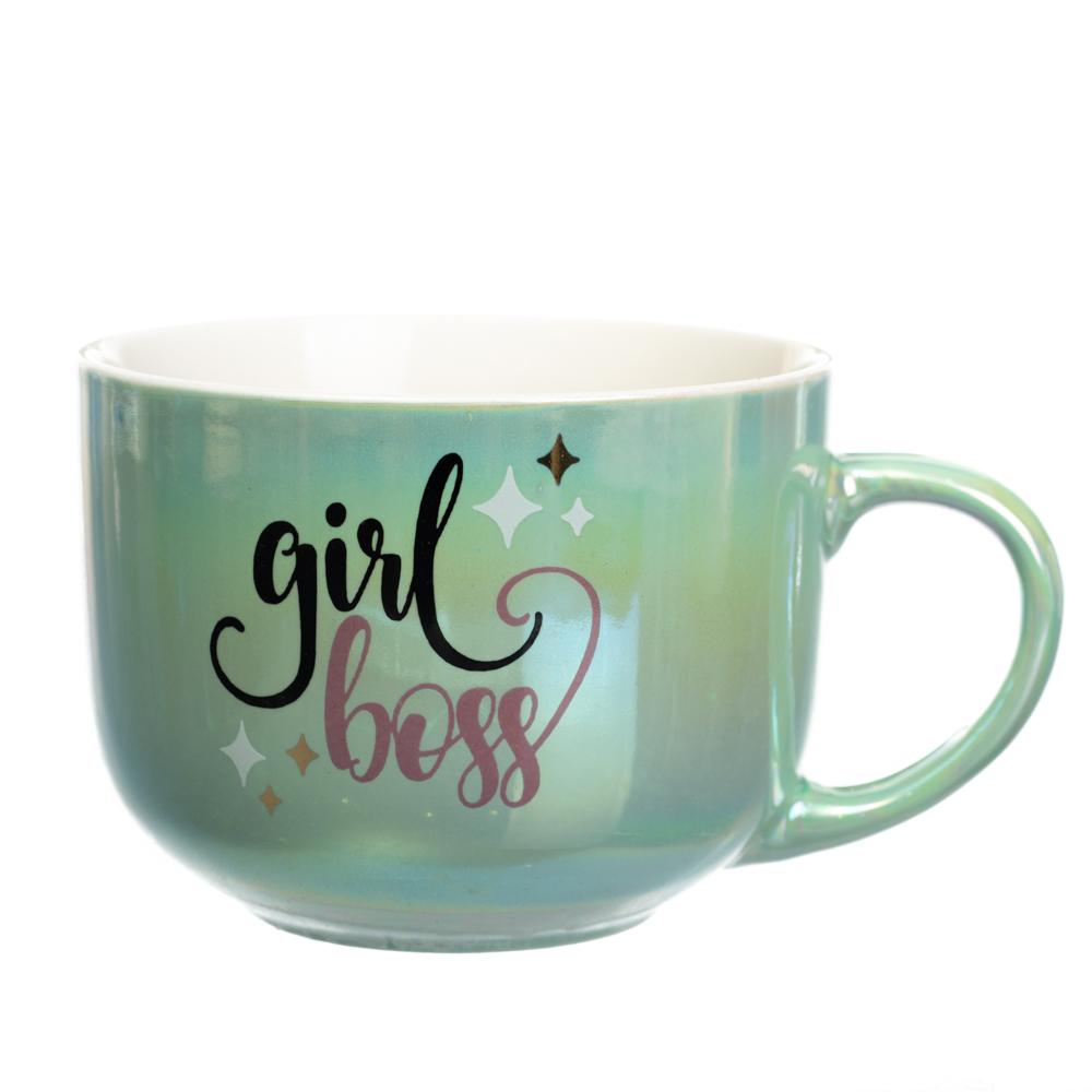 Кружка керамическая Elisey Boss 450 мл 6 шт. Зеленый (8803-015)