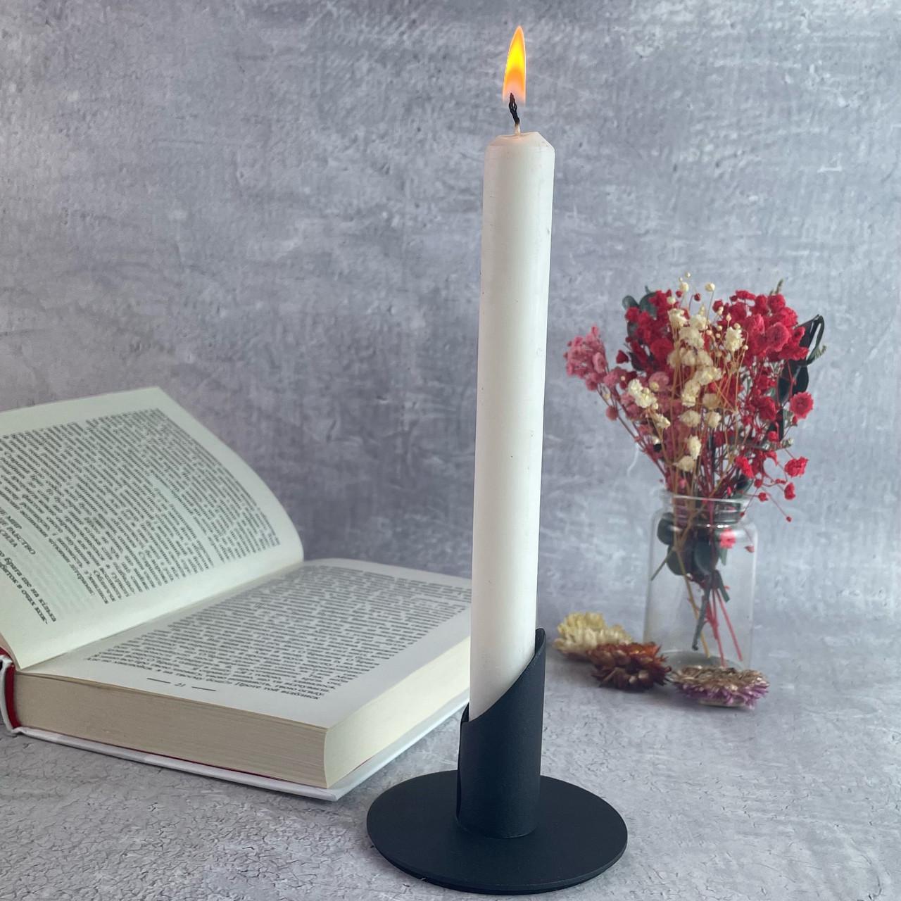 Свічник металевий Чорний (20227297) - фото 2 Свічник металевий Чорний (20227297) - фото 2