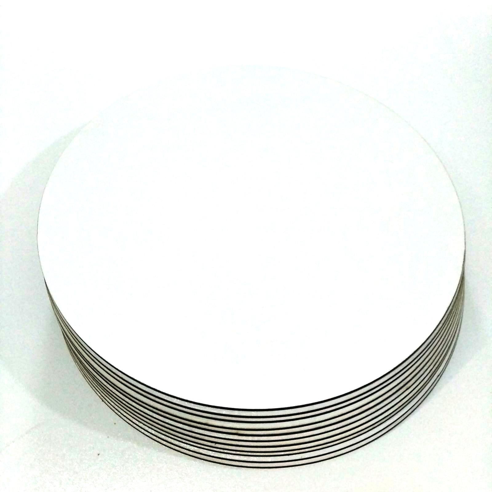 Подложка круглая под торт ХДФ 15 см 10 шт. Белый - фото 2