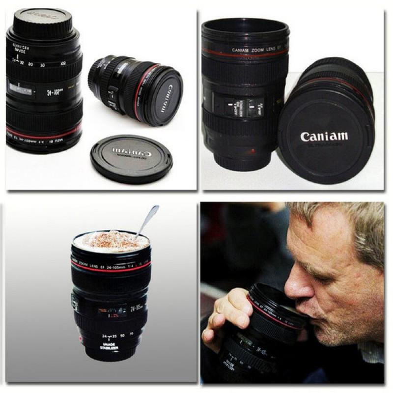 Термокухоль Aura у вигляді об'єктива Canon EF 24-105 Чорний (2908) - фото 3 Термокухоль Aura у вигляді об'єктива Canon EF 24-105 Чорний (2908) - фото 3