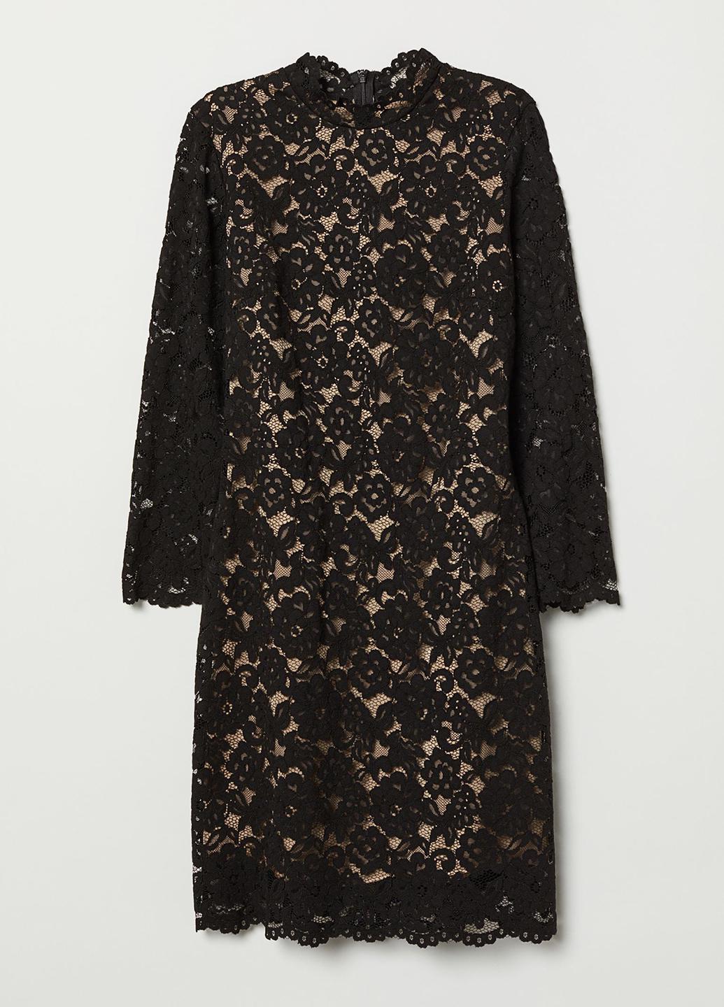 Платье H&M р. 34 Черный (680511b45)