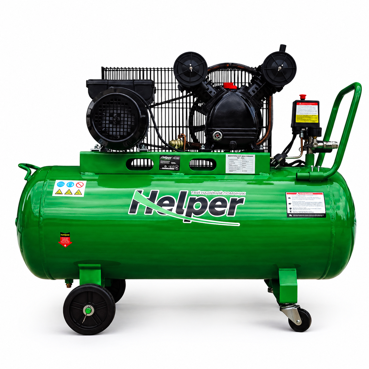 Компрессор масляный Helper HP-1093 1800 Вт 10 бар 100 л