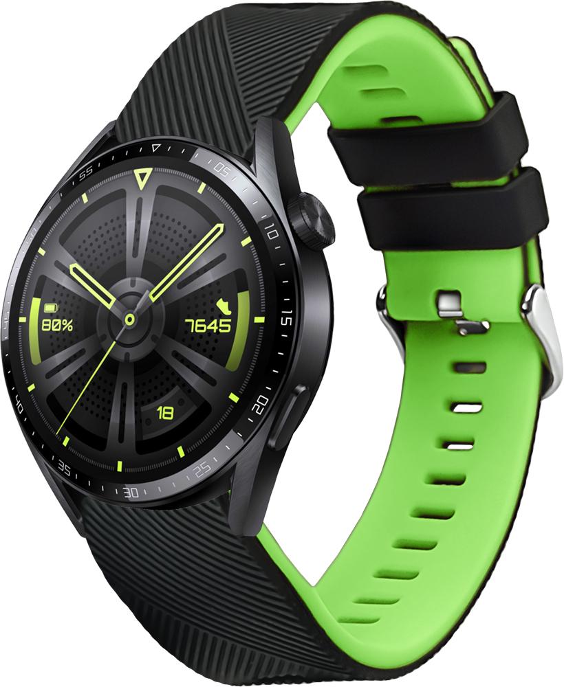 Ремешок Luminic для Huawei Watch GT3 46 мм Black Green (26679-4A)