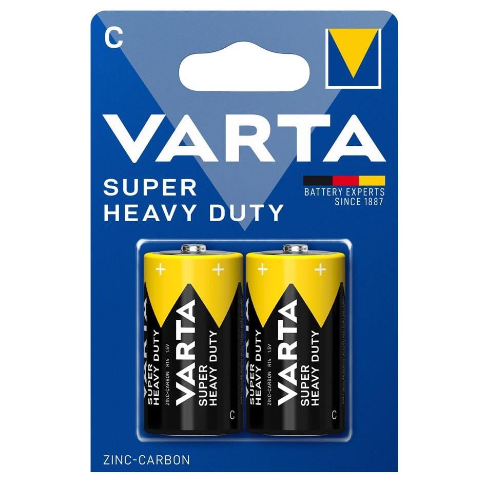 Батарейка Varta Super Heavy Duty C угольно-цинковая 1,5V 2 шт. (02014101412)
