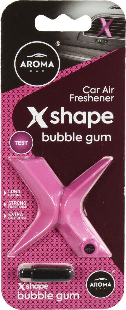 Ароматизатор для авто Aroma Car X Shape Bubble Gum на дефлектор твердый 10 мл (0312656) Ароматизатор для авто Aroma Car X Shape Bubble Gum на дефлектор твердый 10 мл (0312656)