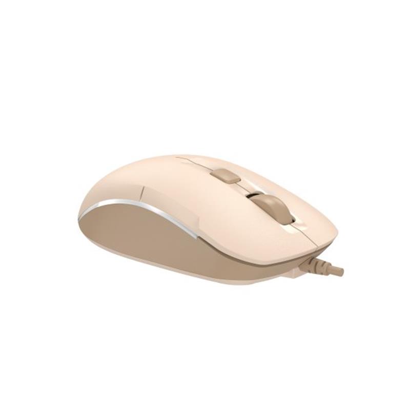Компьютерная мышка проводная A4Tech Fstyler FM26 Cafe Latte (26711764) - фото 3