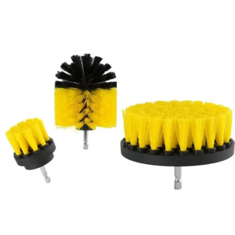 Набор щеток для шуруповерта средней жесткости для чистки/химчистки 3 шт. (2529723821)