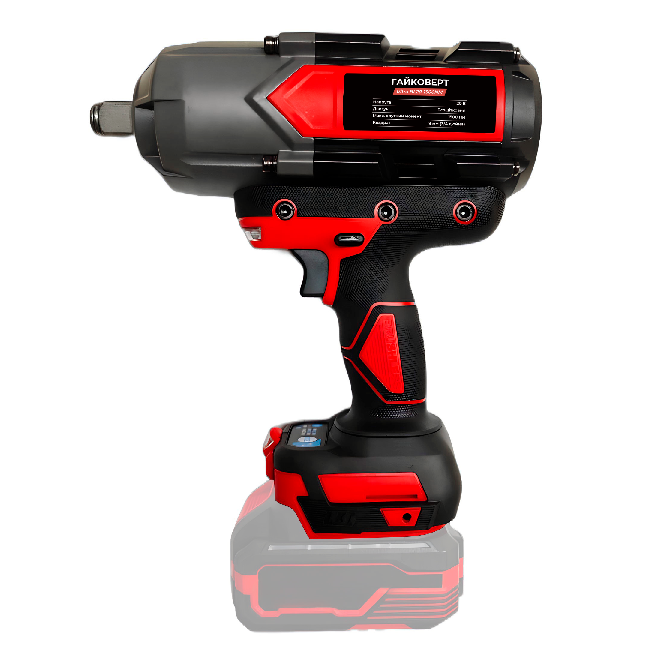 Гайковерт акумуляторний Leader Ultra BL20-1500NM (id_3719) Гайковерт акумуляторний Leader Ultra BL20-1500NM (id_3719)
