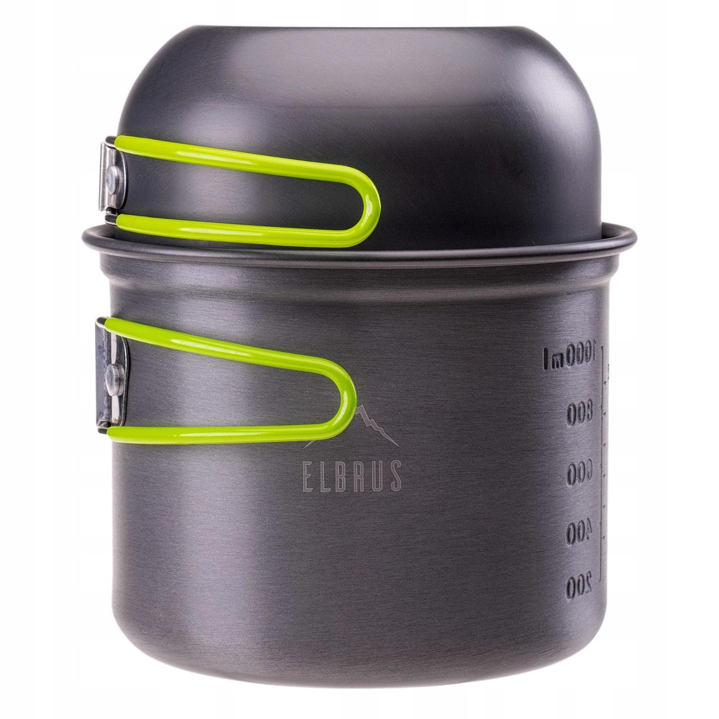 Набір посуду Elbrus Hike Pro Cook 4 SET Grey/Lime (M000161472) - фото 5