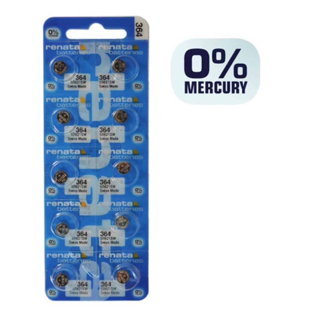 Батарейка годинникова Renata 1 шт. R364 Silver Oxide (SR621SW) - фото 3 Батарейка годинникова Renata 1 шт. R364 Silver Oxide (SR621SW) - фото 3