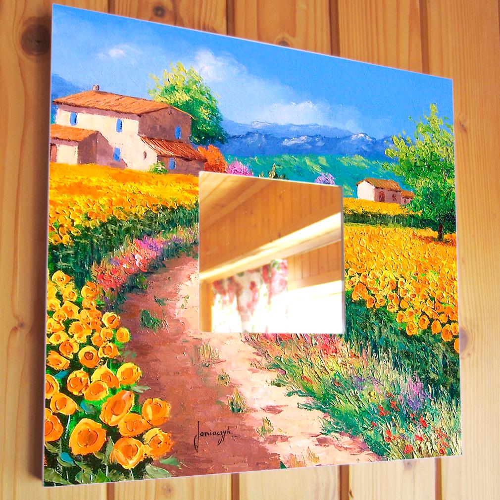 Зеркало декоративное Поле цветов 260х260 мм (M00200)