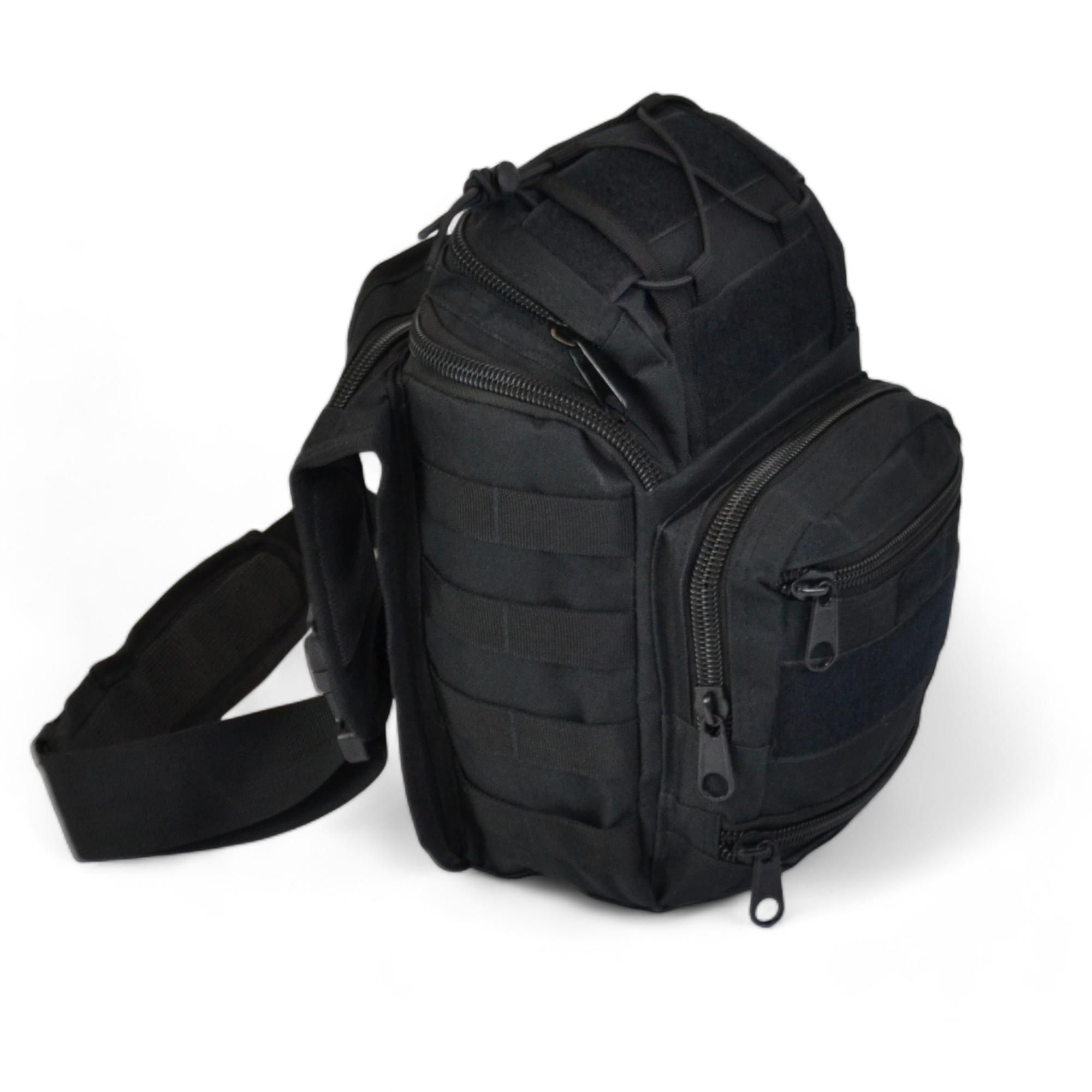 Сумка военная через плечо Черный (457026) - фото 2 Сумка военная через плечо Черный (457026) - фото 2