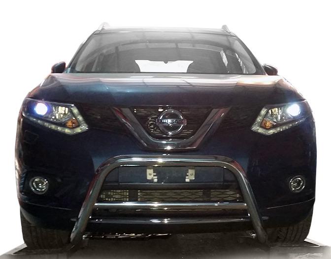 Кенгурятник WT005 CAN для Nissan X-trail T32/Rogue 2014-2021 гг. нержавеющая сталь Хром