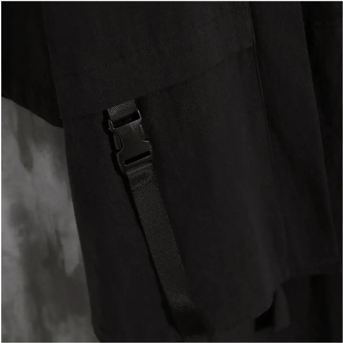 Хаорі кимоно Samurai Ninja у японському стилі Cyberpunk Techwear M Black (MK001056) - фото 6 Хаорі кимоно Samurai Ninja у японському стилі Cyberpunk Techwear M Black (MK001056) - фото 6