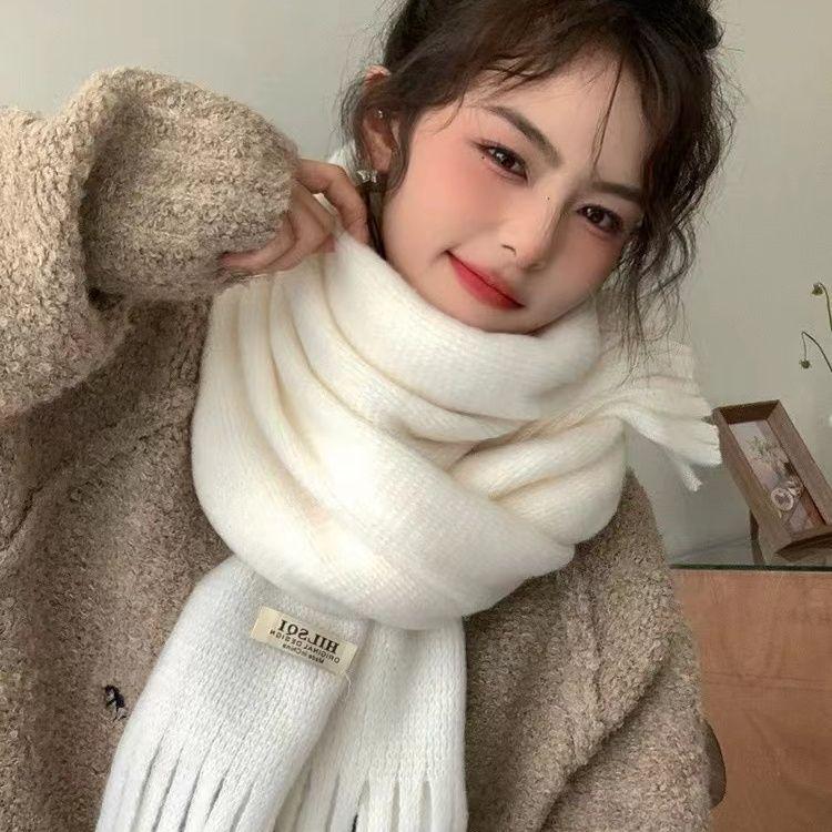 Шарф кашемировый Hilsqi шерстяной 180х28 см Белый - фото 3 Шарф кашемировый Hilsqi шерстяной 180х28 см Белый - фото 3