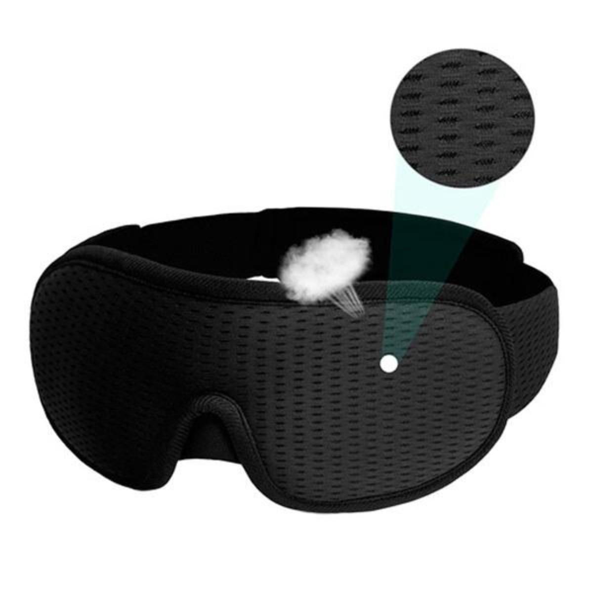 Маска на глаза для сна и отдыха с дышащим эффектом Черный - фото 7 Маска на глаза для сна и отдыха с дышащим эффектом Черный - фото 7