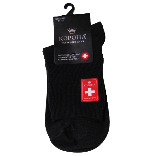 Носки медицинские хлопок Корона 192 р. 41-47 Черный (2186576195) Носки медицинские хлопок Корона 192 р. 41-47 Черный (2186576195)