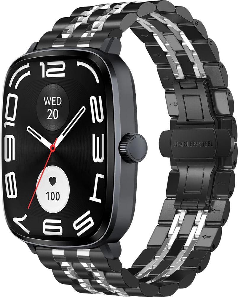 Браслет металевий Spinye Line для Haylou RS5 LS19 Black Silver (40895-03) Браслет металевий Spinye Line для Haylou RS5 LS19 Black Silver (40895-03)