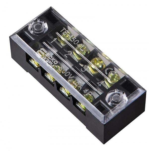 Колодка клеммная в корпусе АСКО-Укрем TB1504 4P 15A 600V (A0130050002)