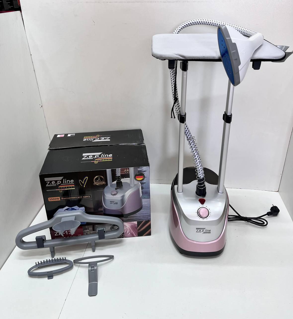 Отпариватель для одежды вертикальный с вешалкой Zepline ZP-131 3500 Вт Розовый (2606948542) - фото 2 Отпариватель для одежды вертикальный с вешалкой Zepline ZP-131 3500 Вт Розовый (2606948542) - фото 2
