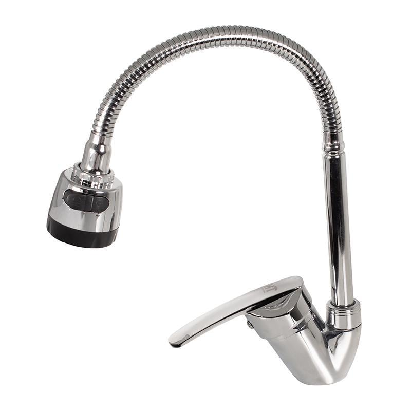 Смеситель для кухни Britc 2117 YUB-E гибкий излив (TU-19789)