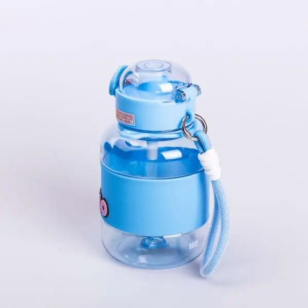 Бутылка для воды детская с трубочкой с ручкой и ремешком 680 мл Синий (6773) - фото 8 Бутылка для воды детская с трубочкой с ручкой и ремешком 680 мл Синий (6773) - фото 8