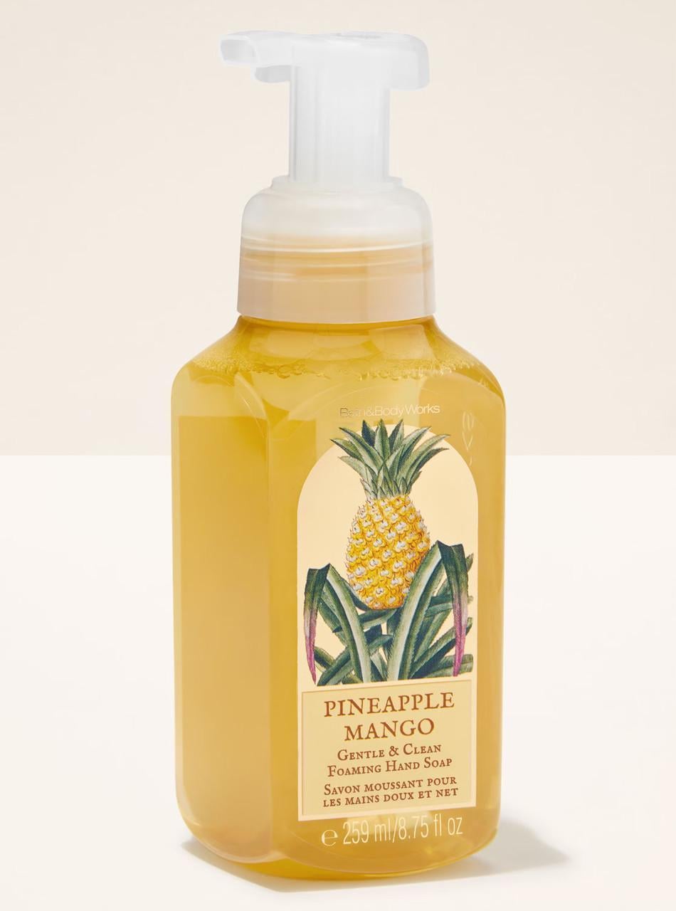 Мыло-пена для рук Bath & Body Works Pineapple Mango Gentle & Clean Foaming Hand Soap 259 мл (667659420629) Мыло-пена для рук Bath & Body Works Pineapple Mango Gentle & Clean Foaming Hand Soap 259 мл (667659420629)
