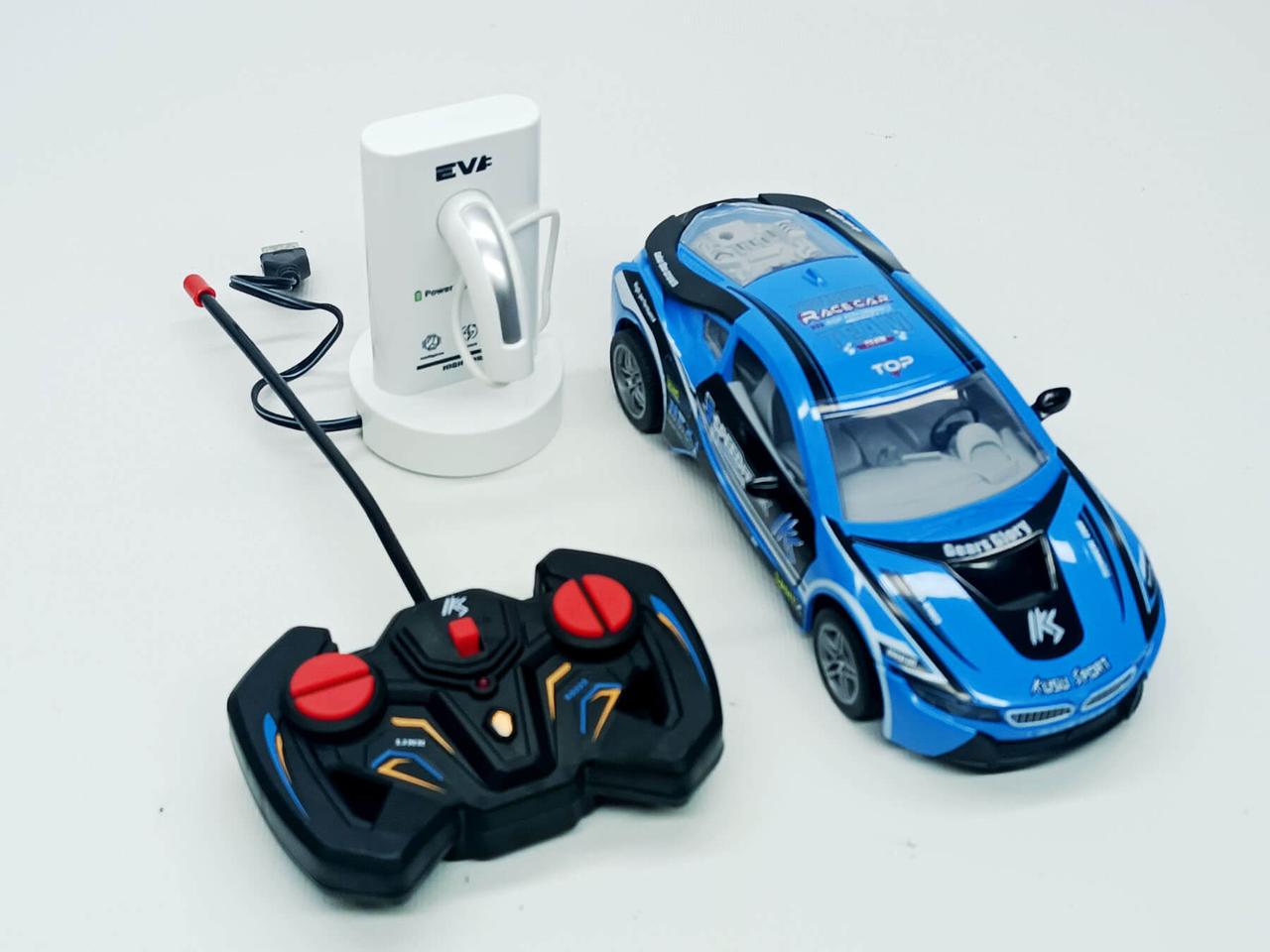 Игровой набор Solar Электромобиль BMW на радиоуправлении с зарядной станцией Синий (KS-16Y-2)