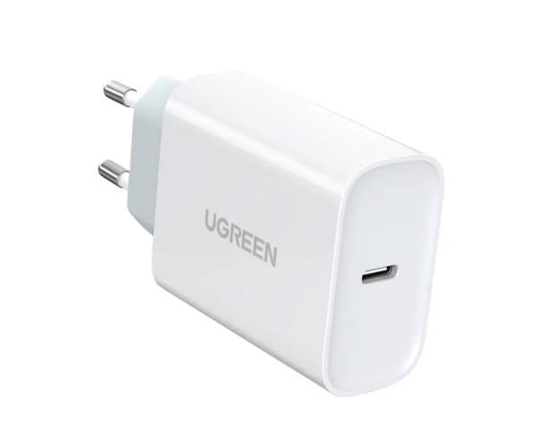 Зарядное устройство сетевое UGREEN CD127 Type-C PD30W Wall Charger EU White