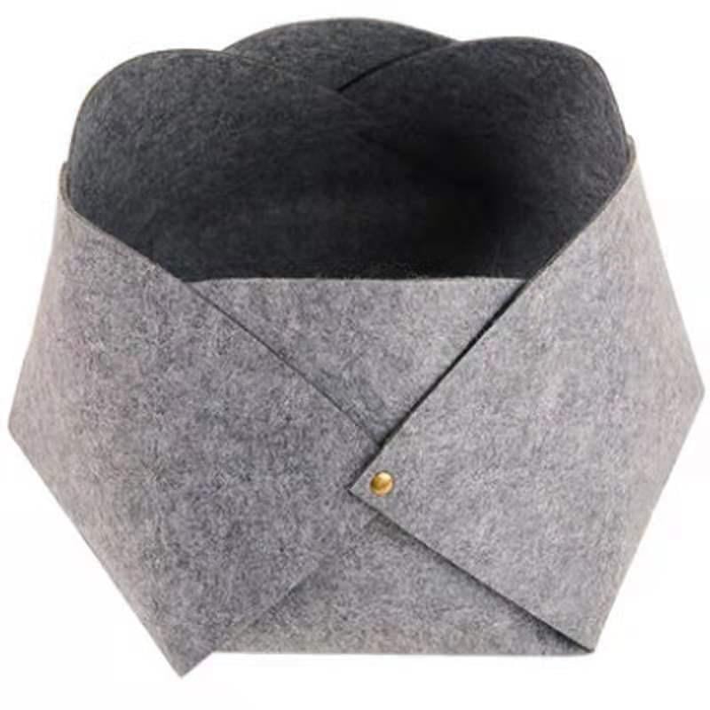 Будиночок-лежанка для тварин RIAS PTL-LG Пелюстка 48х42х23 см Light Grey (3_07245)