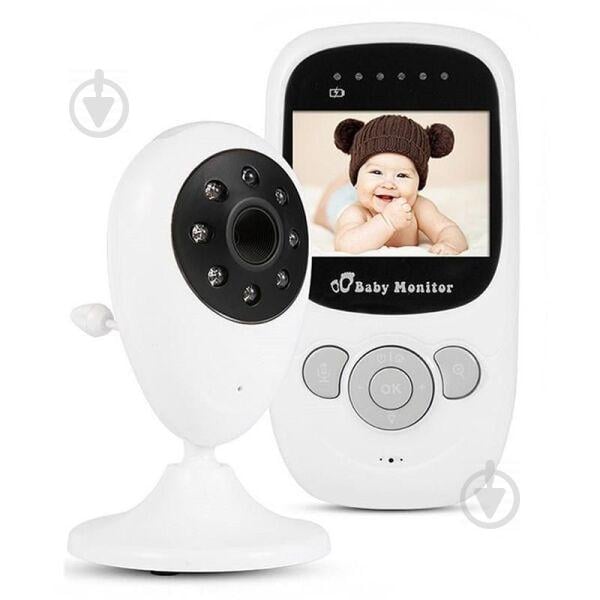 Беспроводная видеоняня с датчиком температуры Baby monitor SP880 Белый (100169)