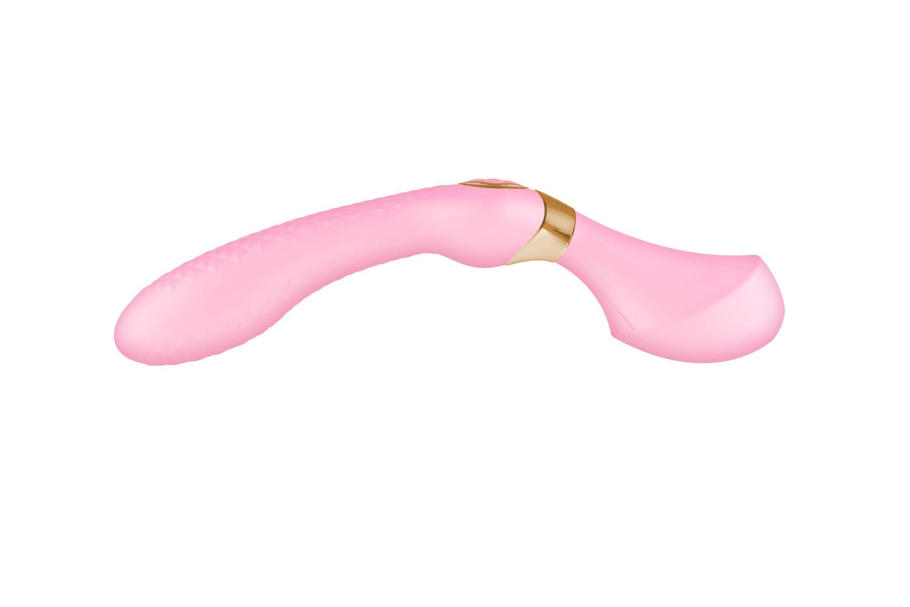 Вибромассажер двухсторонний Shunga Zoa Light Pink
