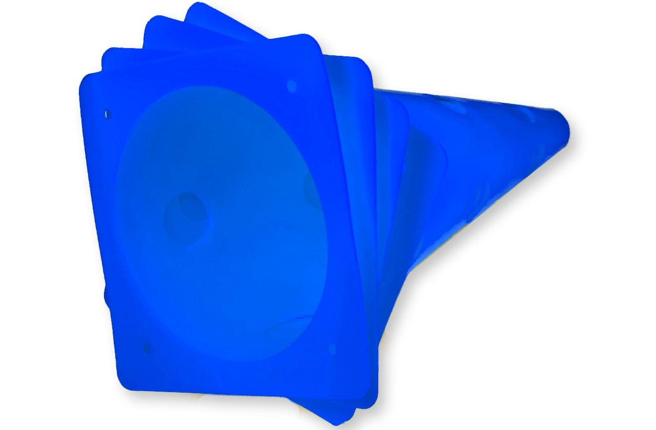 Набор конусы-фишки спортивные EasyFit 4 шт. 31 см Синий (EF-16795-4BL) - фото 5