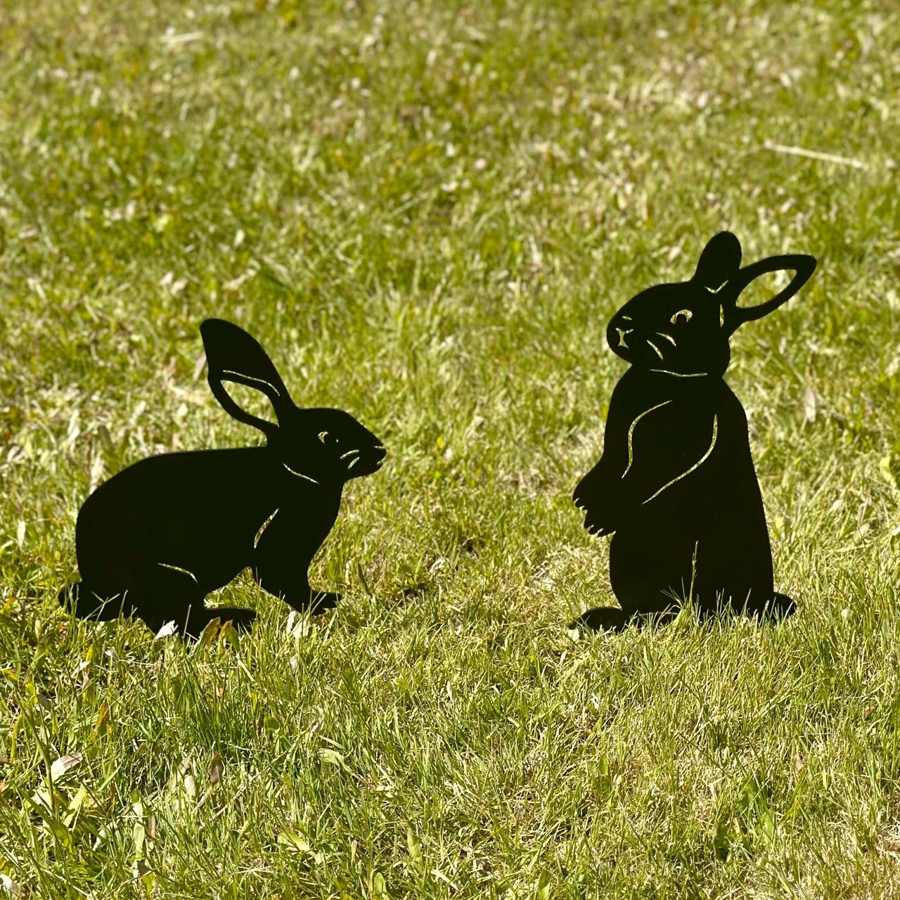 Садовая фигура Пара кроликов для двора/террасы (DCR012) - фото 4