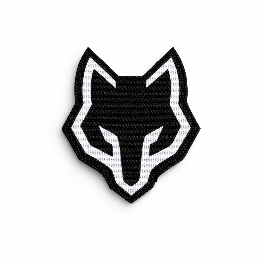 Шеврон на липучці Laser Cut Вовк Wolf 5х7 см Чорний/Білий Шеврон на липучці Laser Cut Вовк Wolf 5х7 см Чорний/Білий