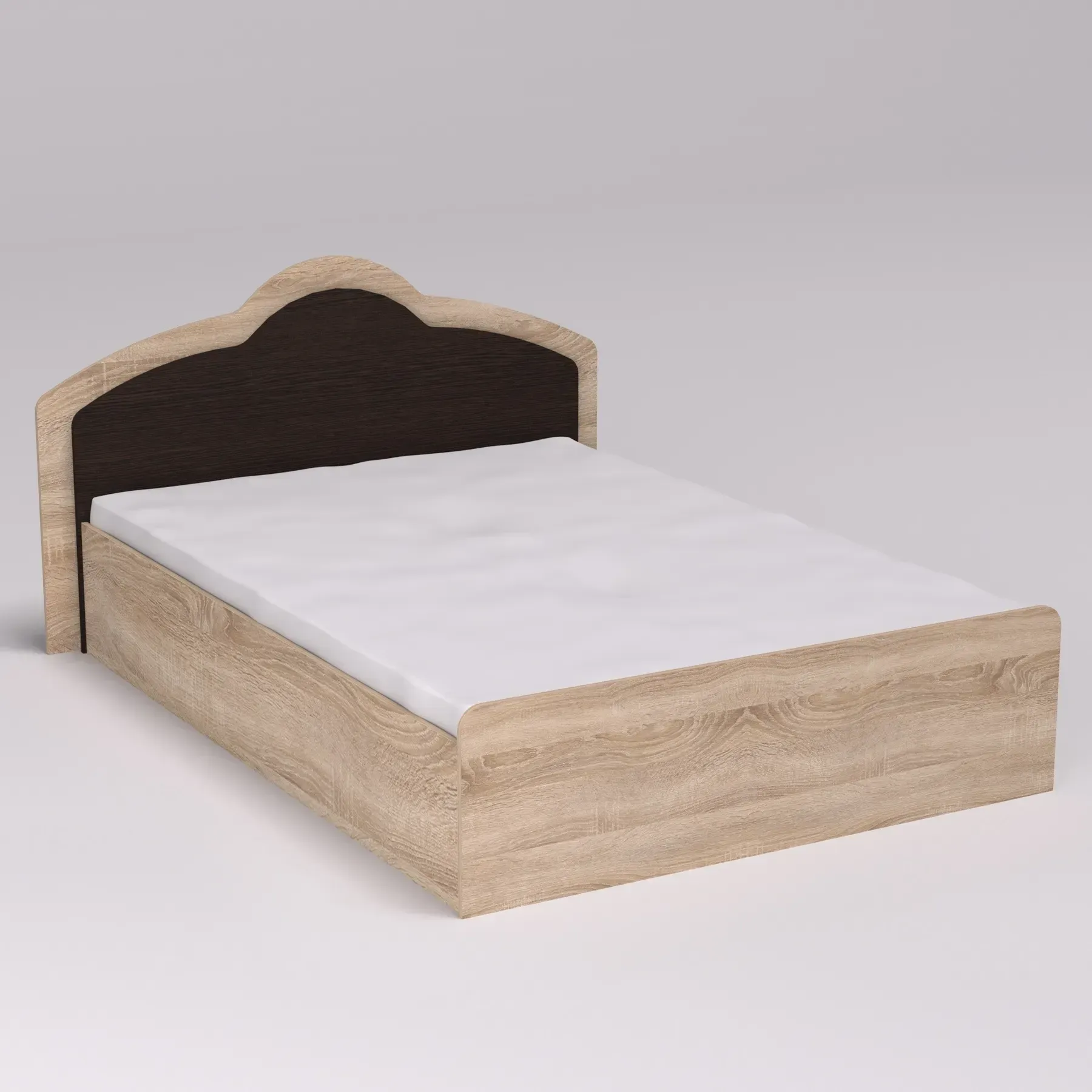 Ліжко двоспальне Kontinent 180х200 см Дуб Сонома/Венге Магія (52945770)