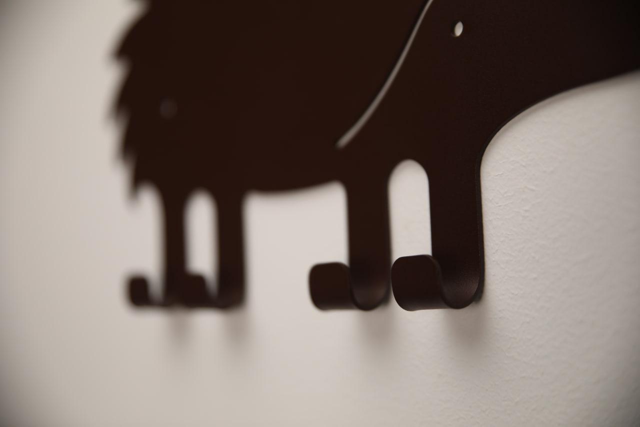 Вешалка детская в виде Ежика 30,8х18,8 см 4 крючка (MLA-7) - фото 2