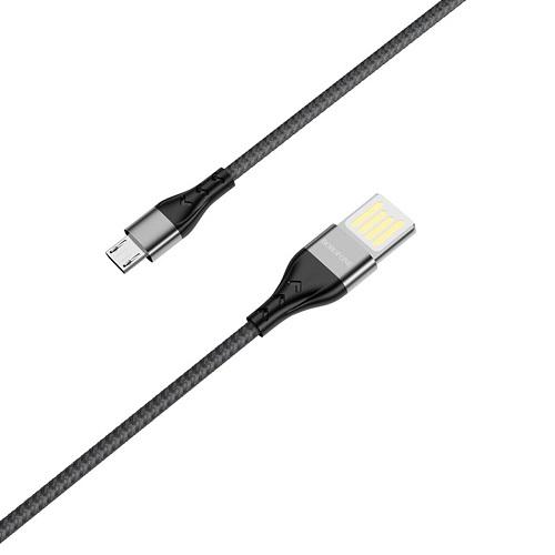 Кабель Borofone BU11 Tasteful microUSB USB 2,4 А 1,2 м Black (554120)