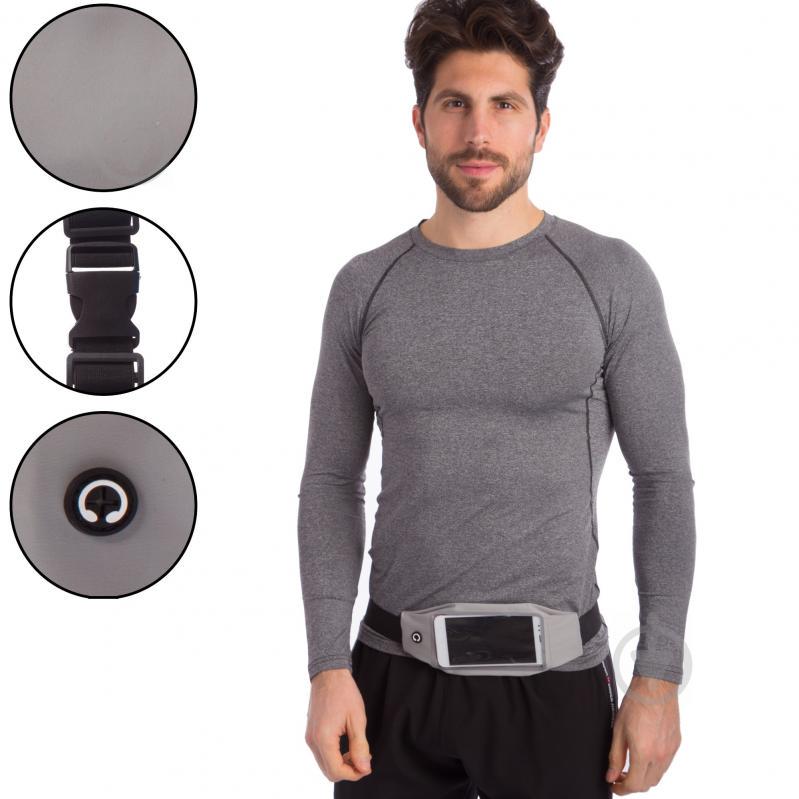 Чехол-сумка на пояс для бега planeta-sport RUNNING WAISTPACK GA-506 Серый