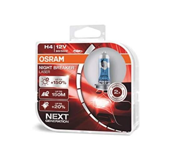 Лампы галогеновые Osram H4 + 150% Night Breaker Laser - фото 8