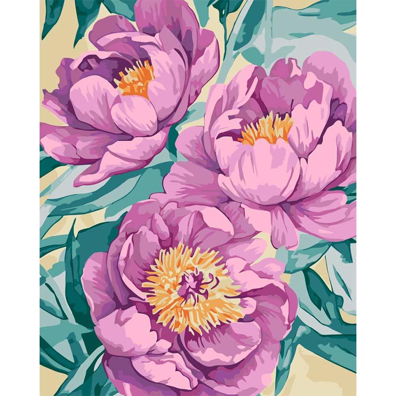 Картина по номерам ART CRAFT Лиловые цветки 40х50 см (13161-AC)