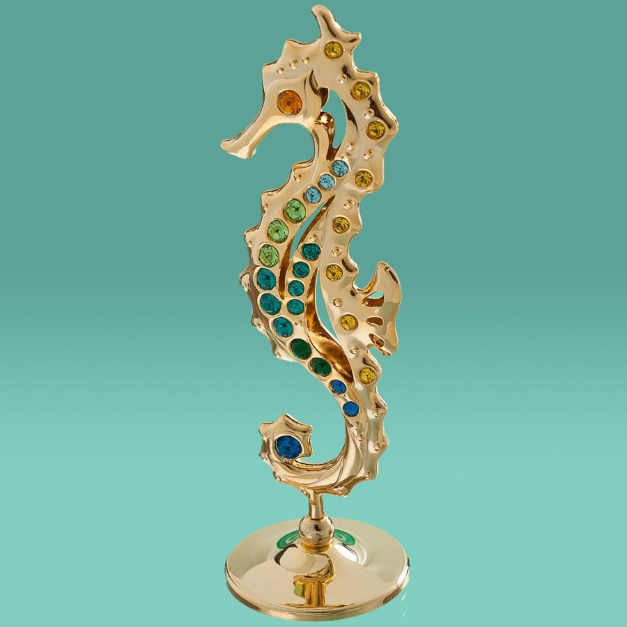 Фігурка Морський коник Elisey з позолотою та стразами (0411-001/GA)