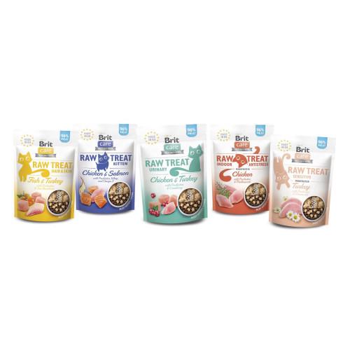 Ласощі для котів Brit Raw Treat Indoor & Antistress Freeze-dried з куркою 40 г - фото 5 Ласощі для котів Brit Raw Treat Indoor & Antistress Freeze-dried з куркою 40 г - фото 5