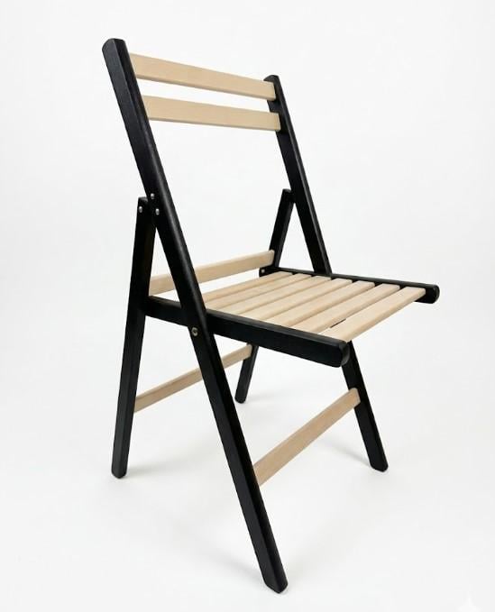 Стілець дерев'яний ЕКО Захід Дизайн розкладний Венге/Лак (008)