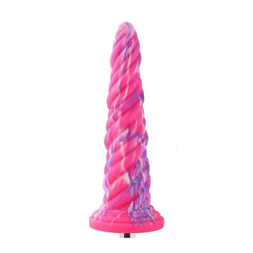 Фаллоимитатор-насадка Hismith Awl Shape Silicone Dildo Monster Series 25,4 см Розовый (40505)