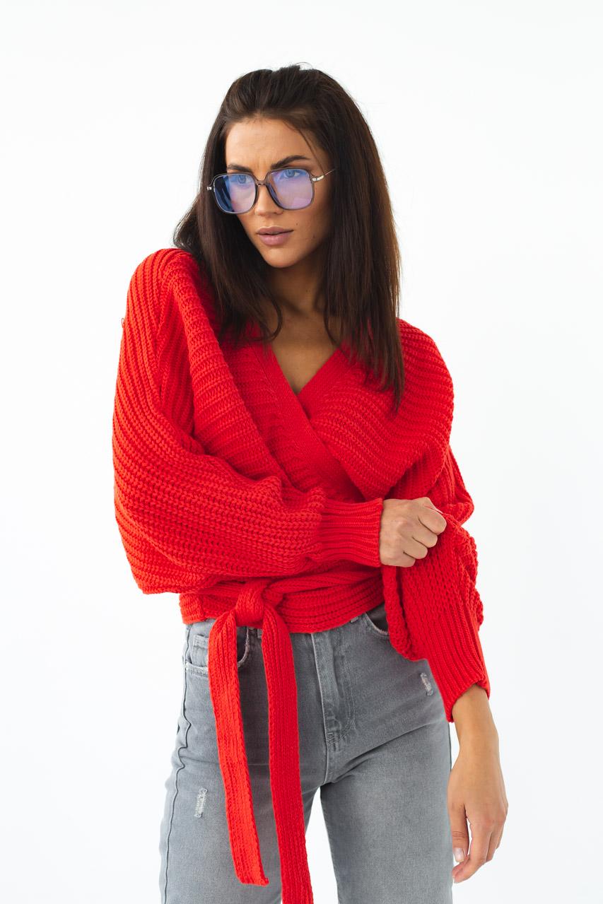 Кофта короткая QU STYLE M Красный (9443137)