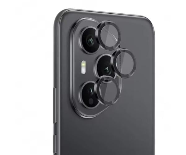 Защитное стекло с рамкой CD Pattern для Honor 400 Pro на заднюю камеру Черный