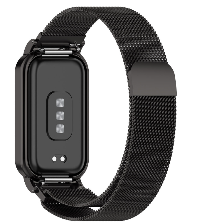 Ремешок-бампер DK Metal Milanese Loop Magnetic для Xiaomi Redmi Smart Band 2 Black (016244) - фото 2