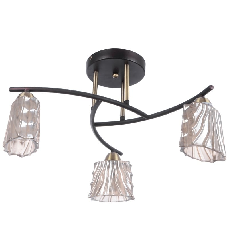 Люстра Brille BR-593S/3 E14 BZ Бронза/Белый (L66-059)